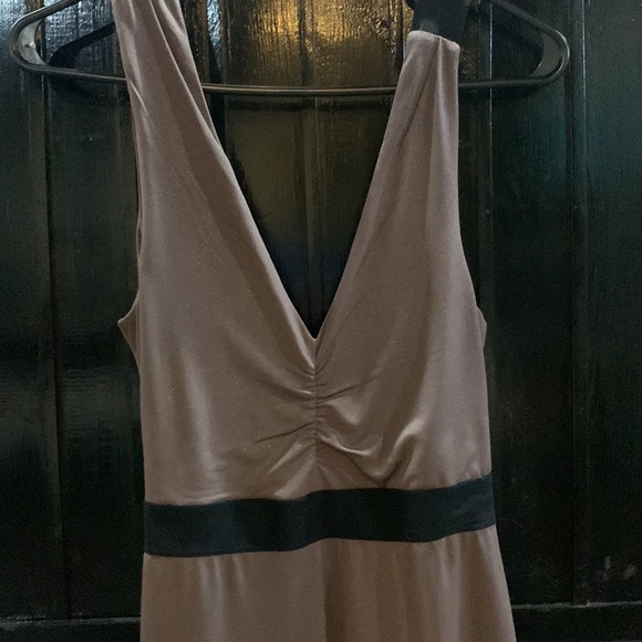 EXPRESS Dress Brown Shimmer Fitted A-line Mini Dress - Picture 4 of 5